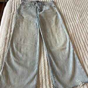 J. Crew wide leg crop jeans